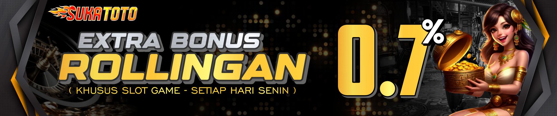 BONUS ROLLINGAN HARIAN 0.7% TANPA BATAS